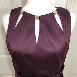 Eliza J Sleeveless Dress w/ Crystal Embellishment